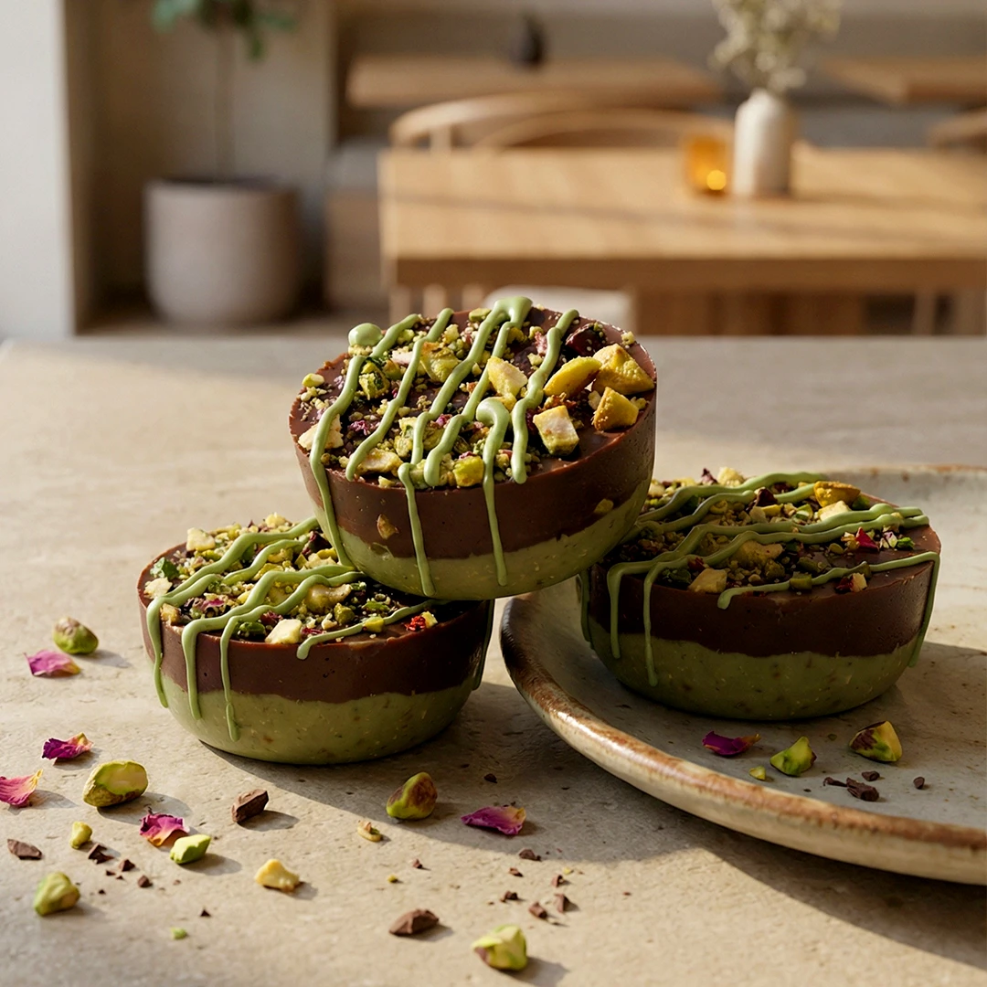 حلا القهوة بنكهات الفستق الحلبي المميزة